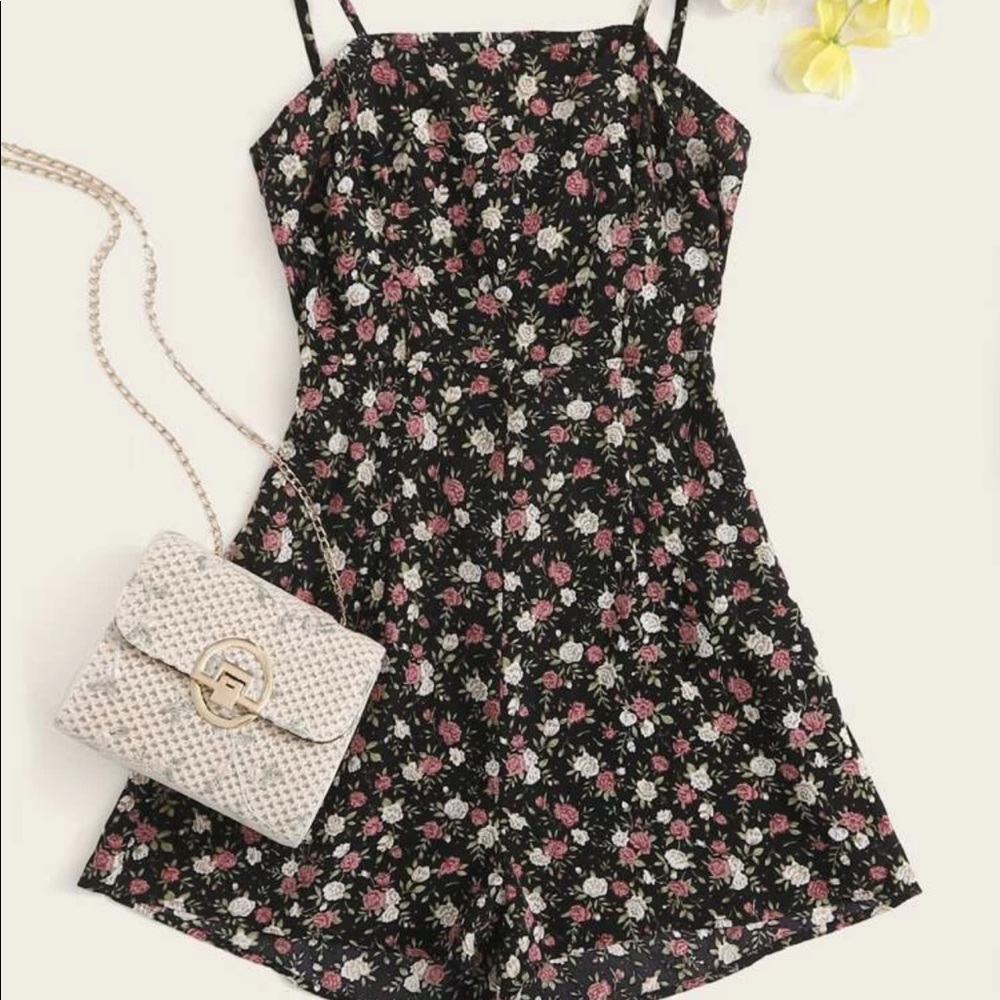 Print cami romper